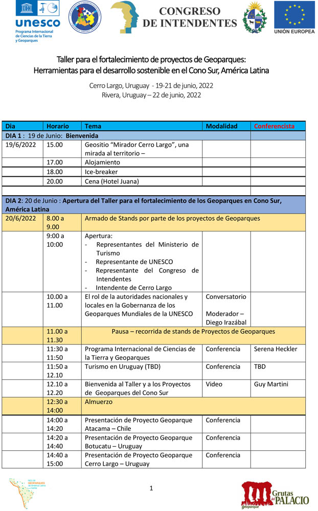 1655401616690 Agenda Taller Cerro Largo y Rivera 19 22 de junio.